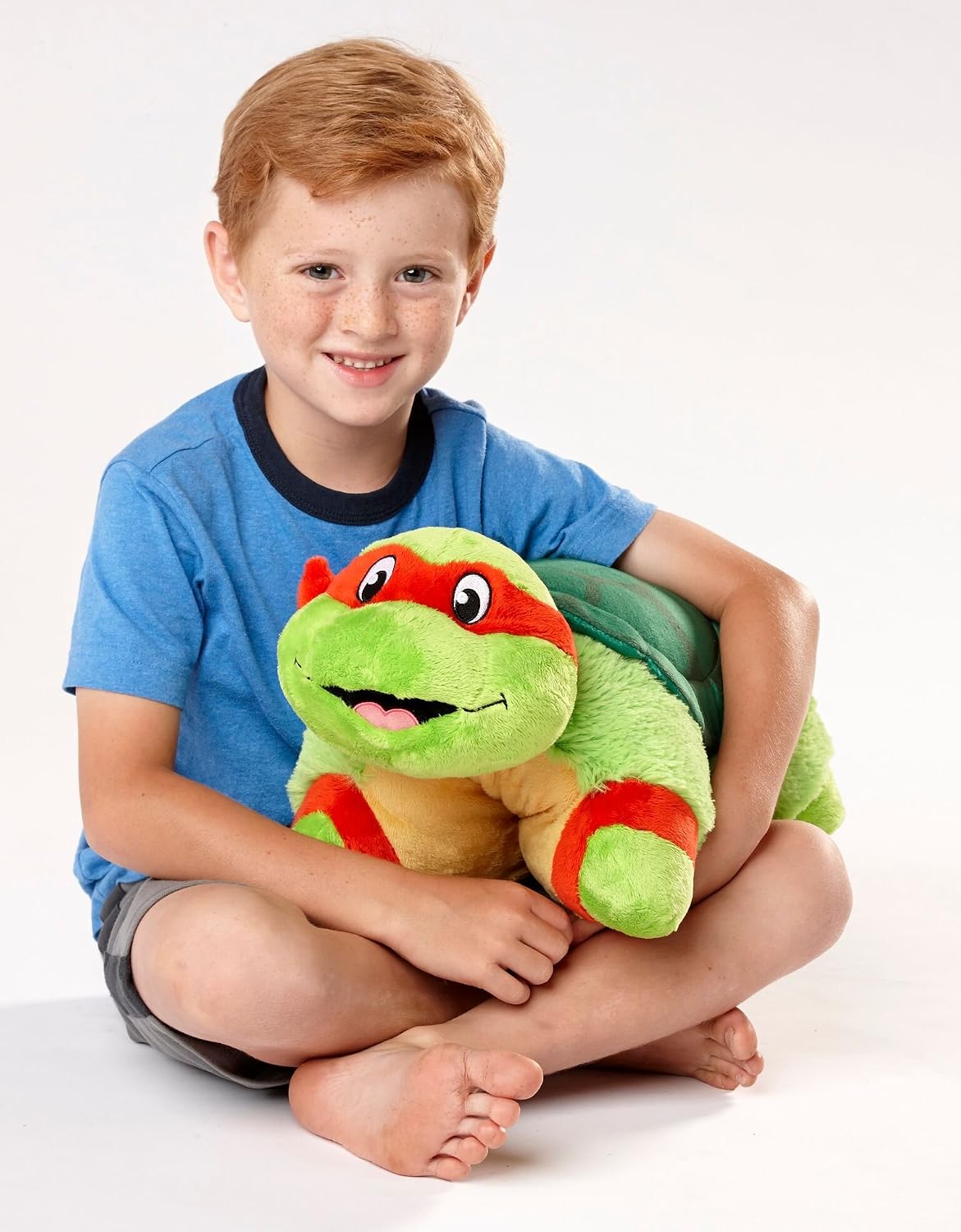 Pillow Pets Nickelodeon TMNT Raphael, 16" Stuffed Animal Plush Toy