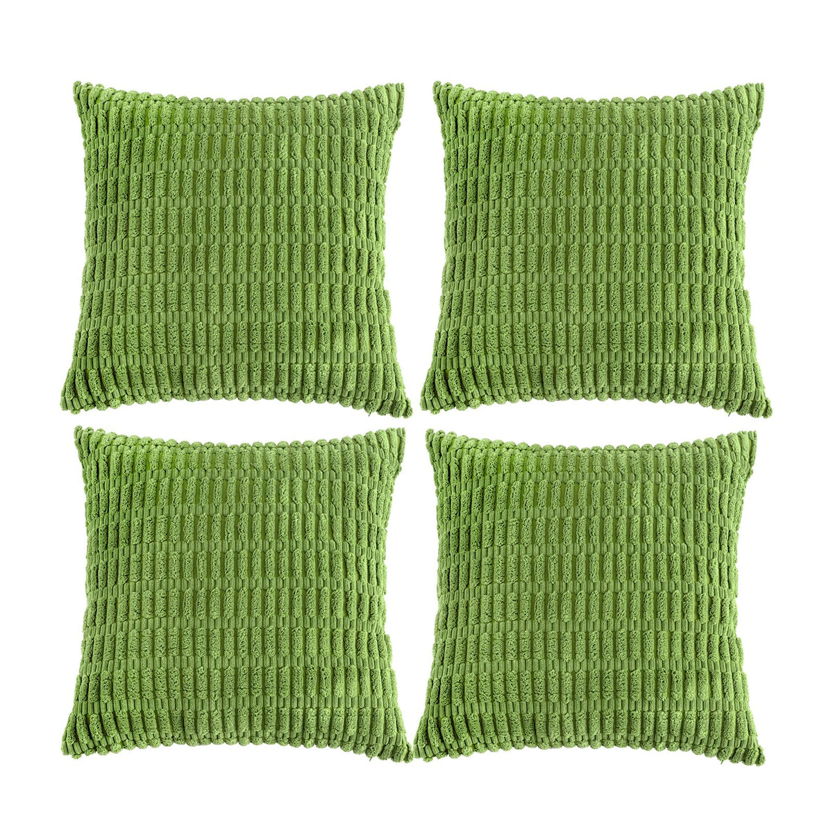 Fancy Homi 4 Packs Decorative Throw Pillow Covers for Living Room Couch Bed, Modern Farmhouse Boho Home Décor Accent Cushion Case, 18" x 18", Neutral