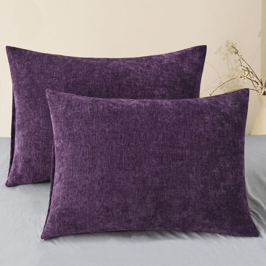 CaliTime Decorative Couch Throw Pillow Covers 18 X 18 Inches Medium Grey