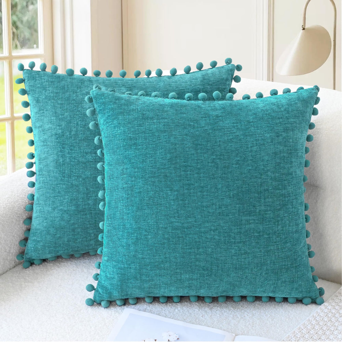CaliTime Decorative Couch Throw Pillow Covers 20 X 12 Inches Gold