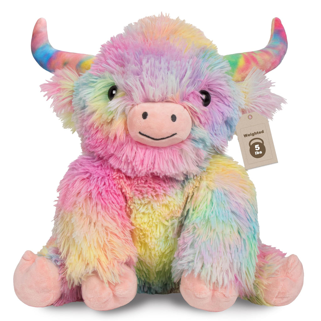 Wepop 5lbs Weighted Stuffed Animals Cat Plush Weighted Stuffed Animal 24in