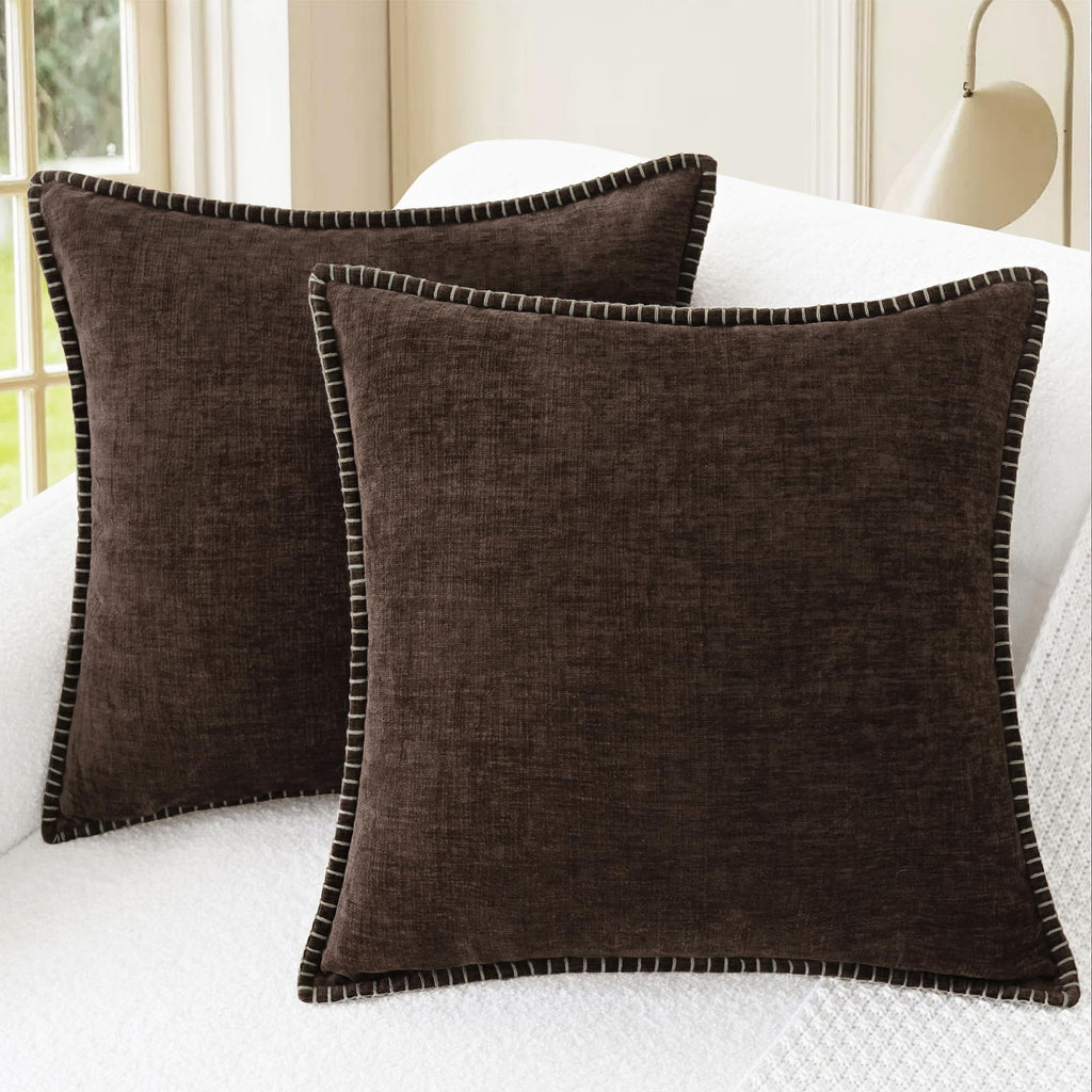 CaliTime Decorative Couch Throw Pillow Covers 20 X 12 Inches Gold