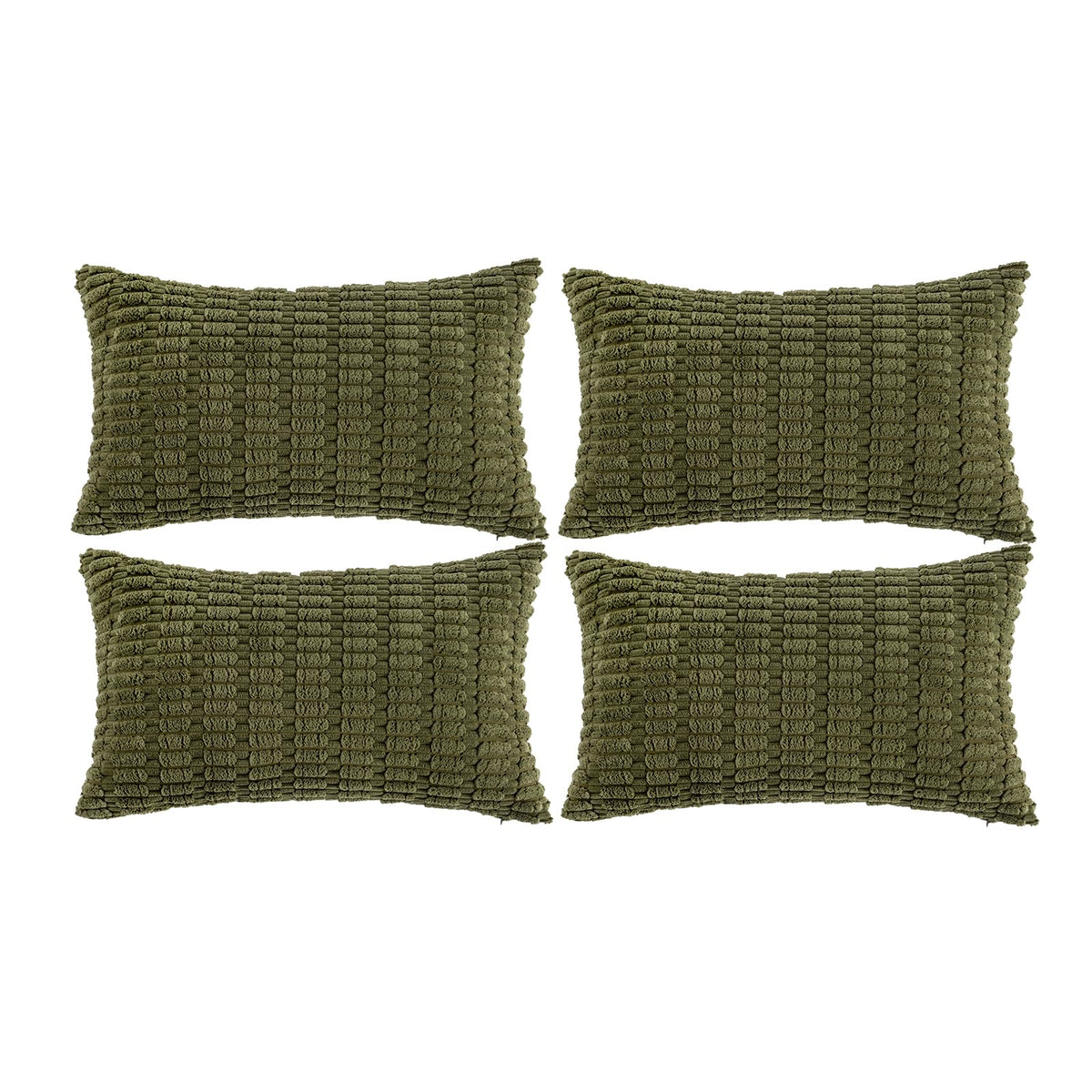Fancy Homi 4 Packs Decorative Throw Pillow Covers for Living Room Couch Bed, Modern Farmhouse Boho Home Décor Accent Cushion Case, 18" x 18", Neutral