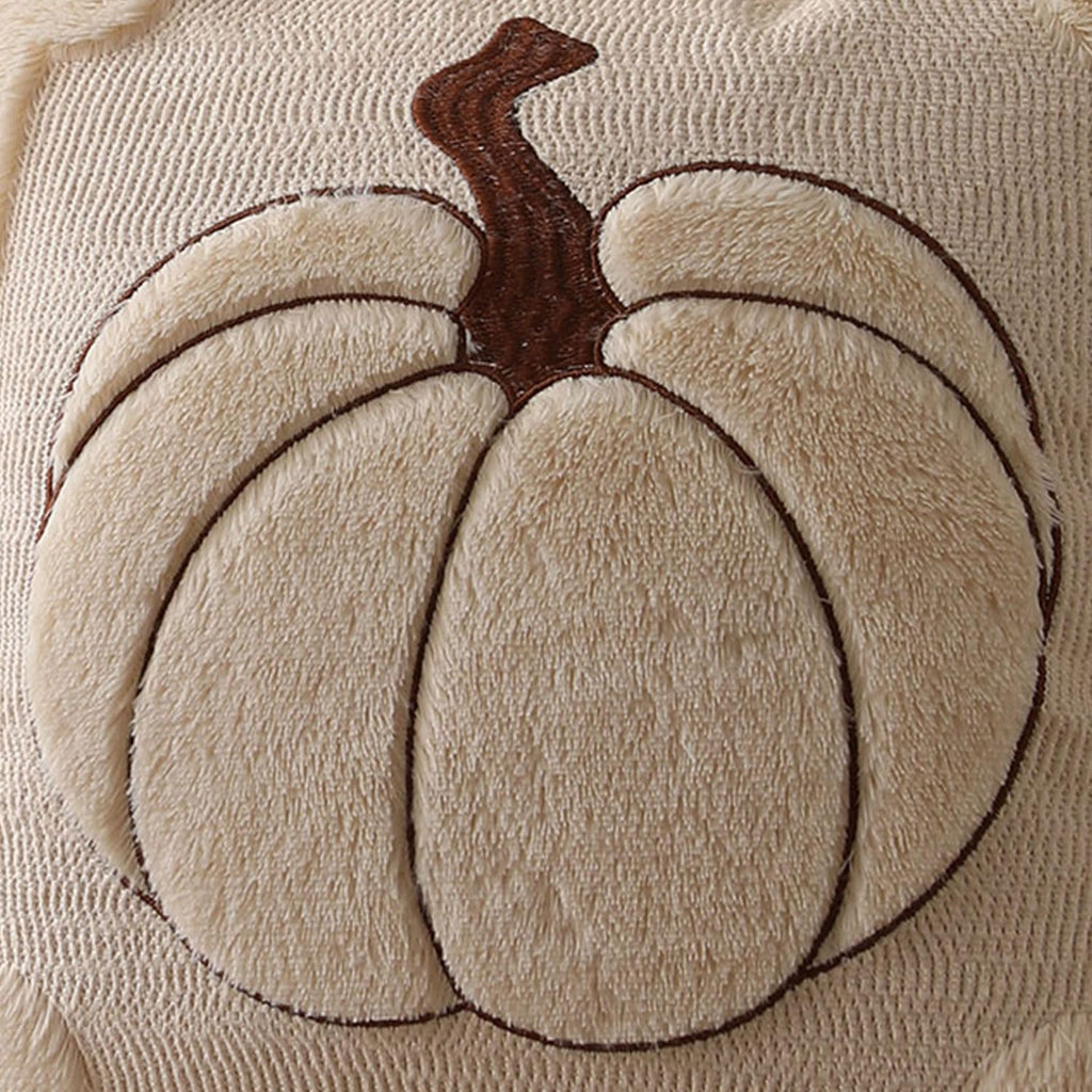 Allorry Fall Pillow Covers 18x18 2 Pack Beige Pumpkin Home Decor PT010A18