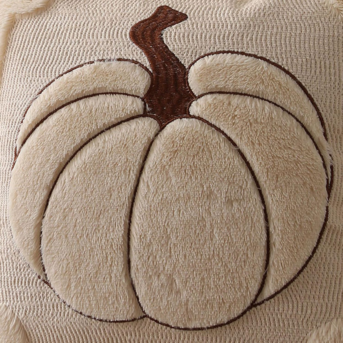 Allorry Fall Pillow Covers 18x18 2 Pack Beige Pumpkin Home Decor PT010A18