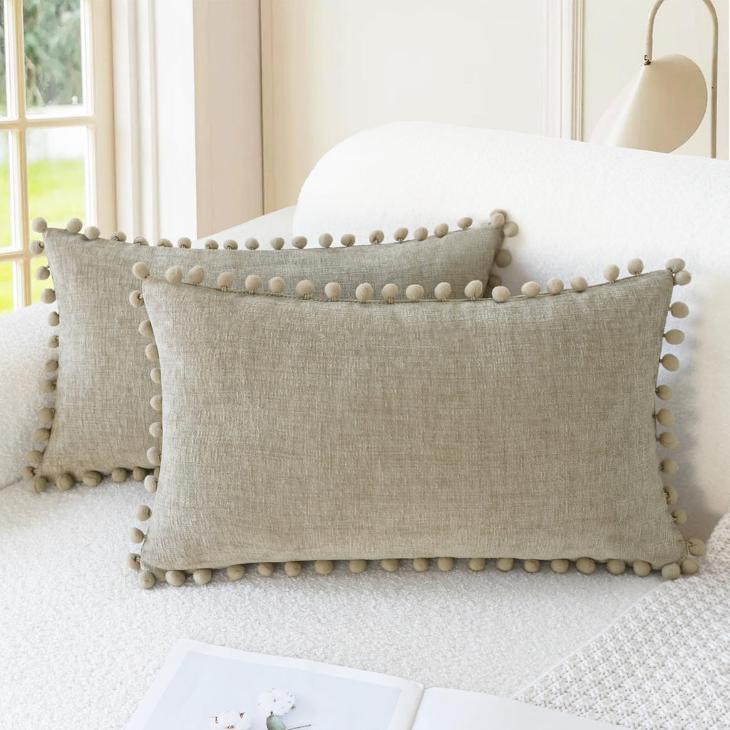 CaliTime Decorative Couch Throw Pillow Covers 18 X 18 Inches Gold