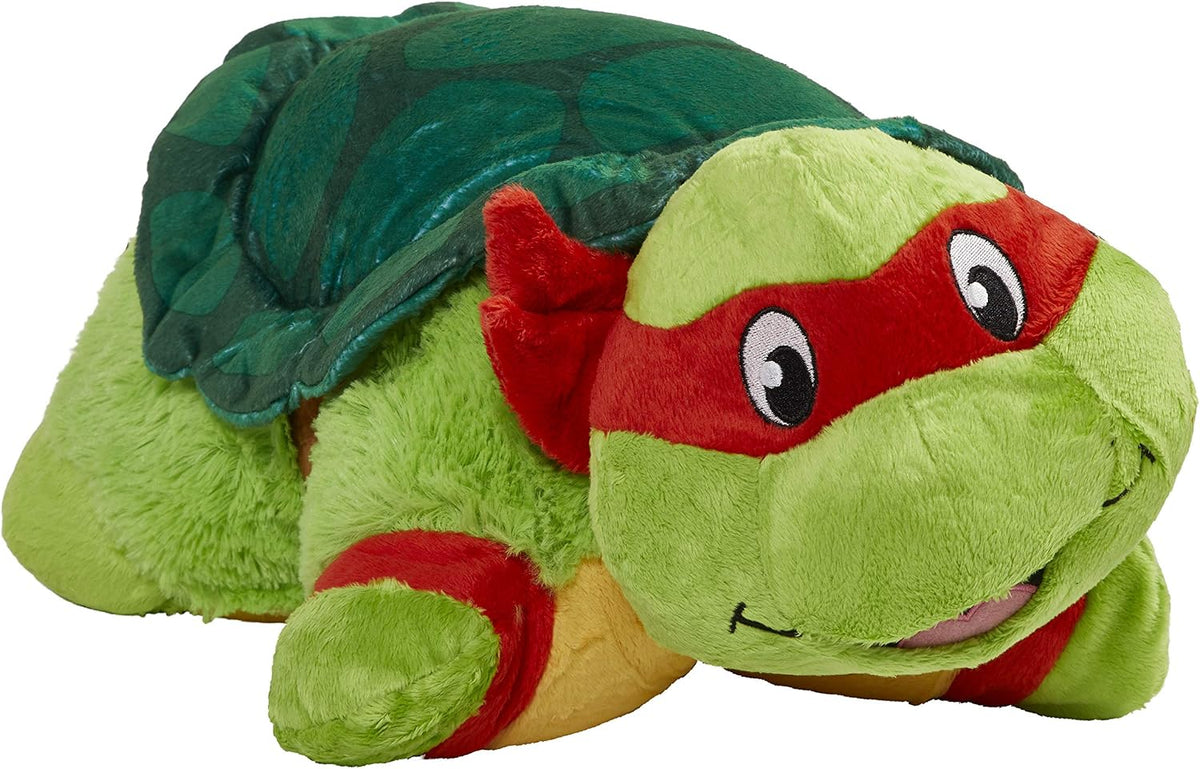 Pillow Pets Nickelodeon TMNT Raphael, 16" Stuffed Animal Plush Toy
