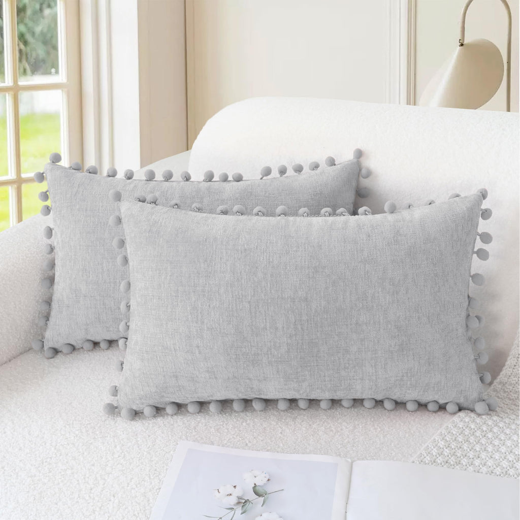 CaliTime Decorative Couch Throw Pillow Covers 20 X 12 Inches Gold