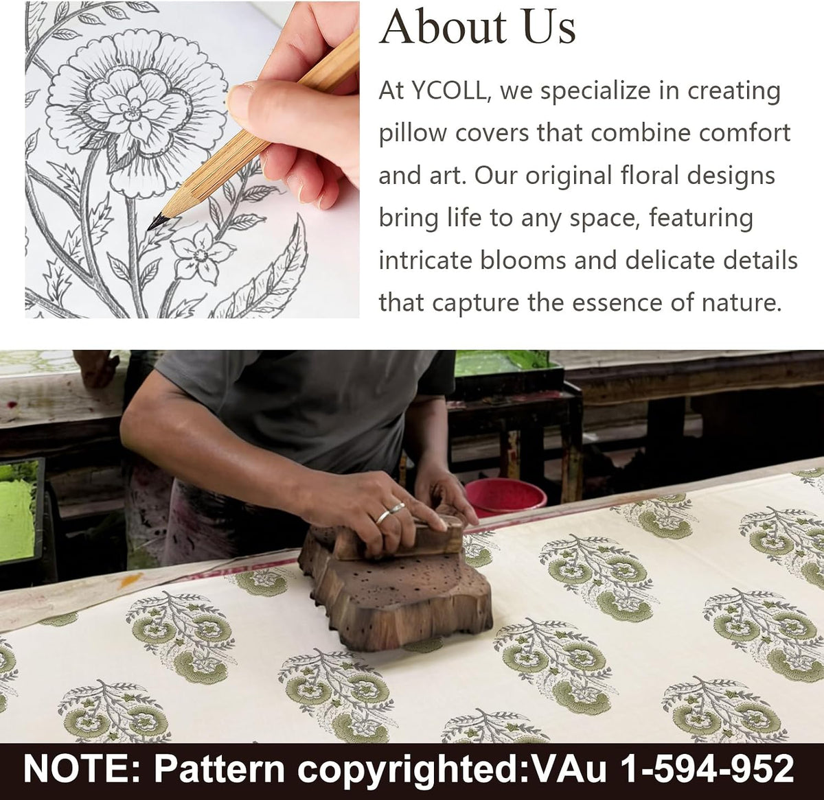 YCOLL Vintage Floral Print Pillow Covers 18x18 Set of 2 Patterned Accent Decorative Cushion Covers Modern Farmhouse Throw Pillow Covers for Sofa Couch Chair Bed Living Room Home Decor, Sage Green