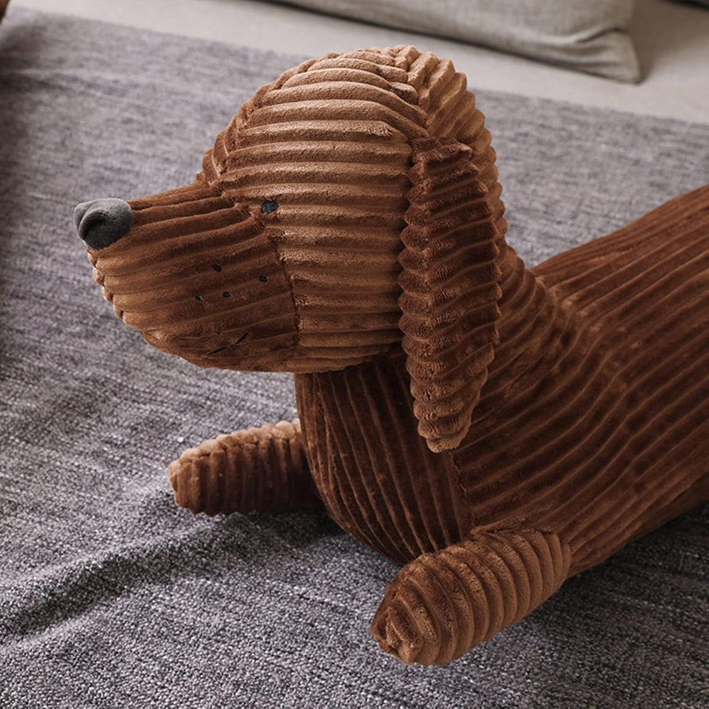 Long Dachshund Plush Pillow – 19.6" Stuffed Dog Toy for Kids & Adults