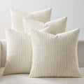 EMEMA Teal Orange Decorative Throw Pillow Covers 18x18 Inch Set of 4