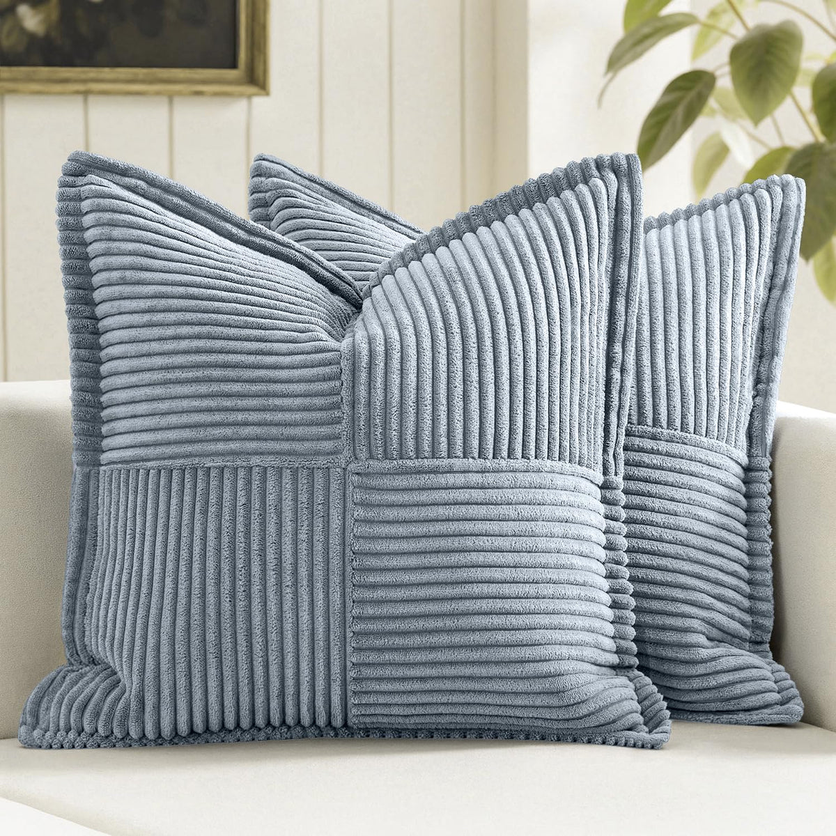 MIULEE Fall Rust Decorative Throw Pillow Covers for Couch 18x18 Inch