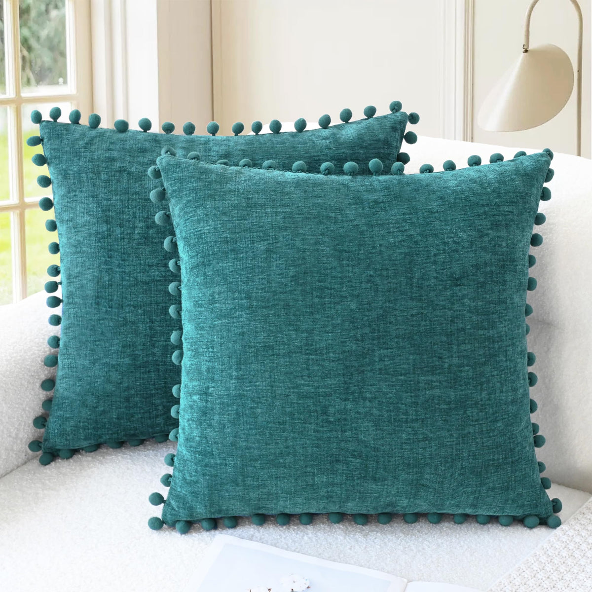 CaliTime Decorative Couch Throw Pillow Covers 20 X 12 Inches Gold