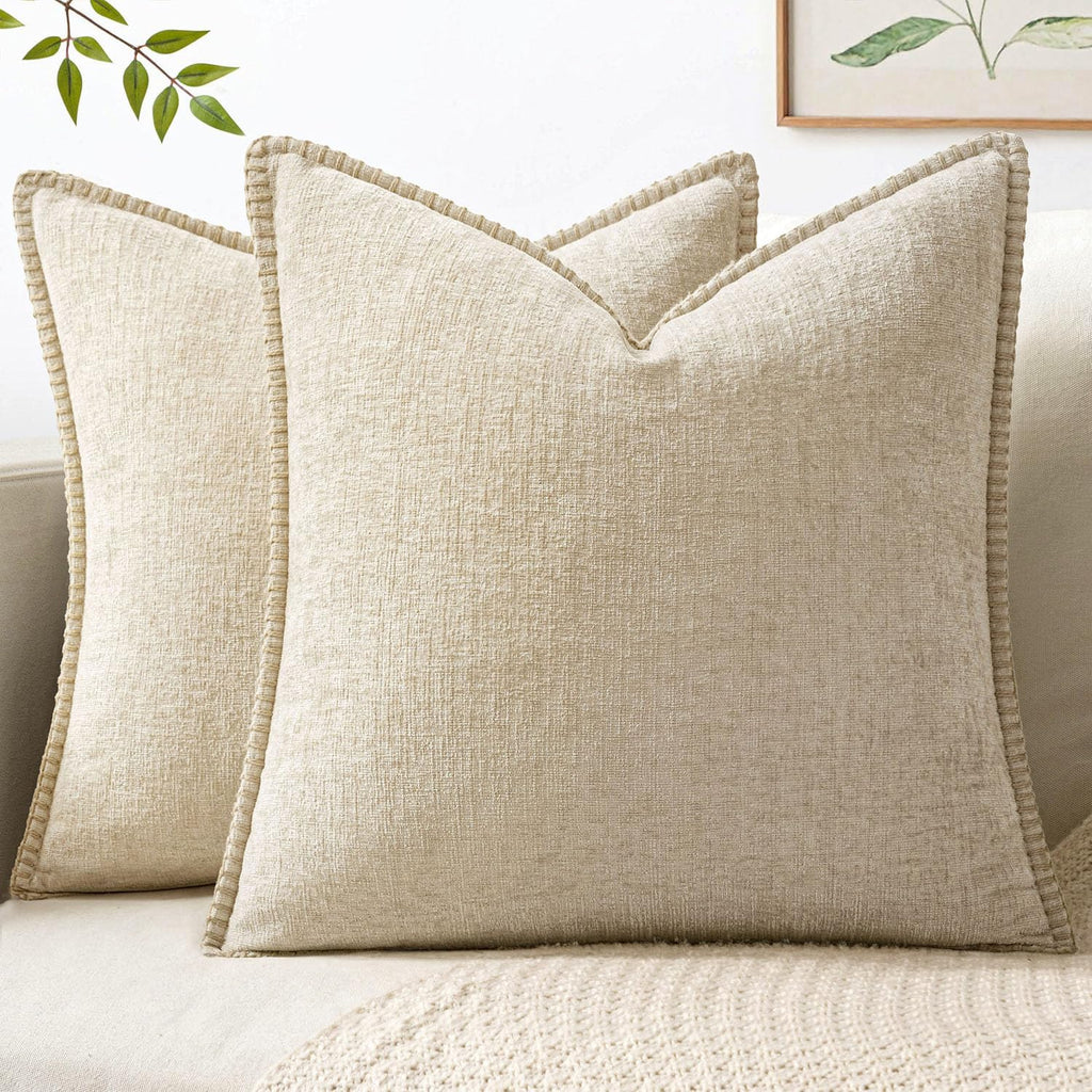 MIULEE Fall Decorative Couch Throw Pillow Covers 18x18 Inch Burnt Orange