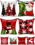 TOYPOPOR Fall Pillow Covers 20x20 4Pcs Double‑Sided Print Autumn Home Decor