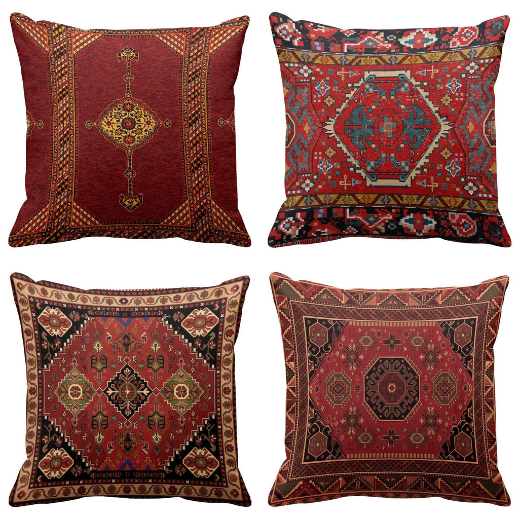Britimes Throw Pillow Covers Set of 4, 20 x 20 Inch, Moroccan