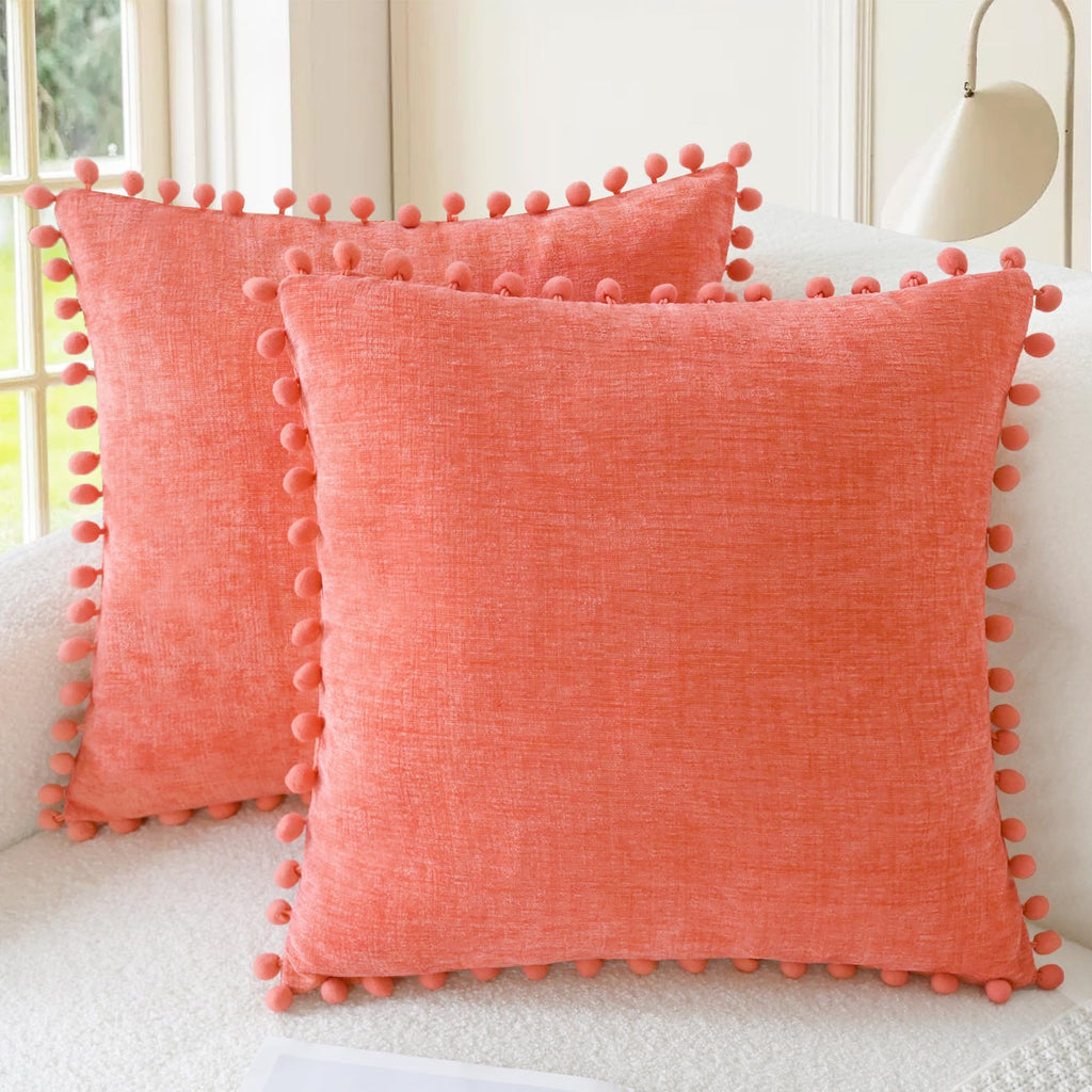 CaliTime Decorative Couch Throw Pillow Covers 18 X 18 Inches Gold