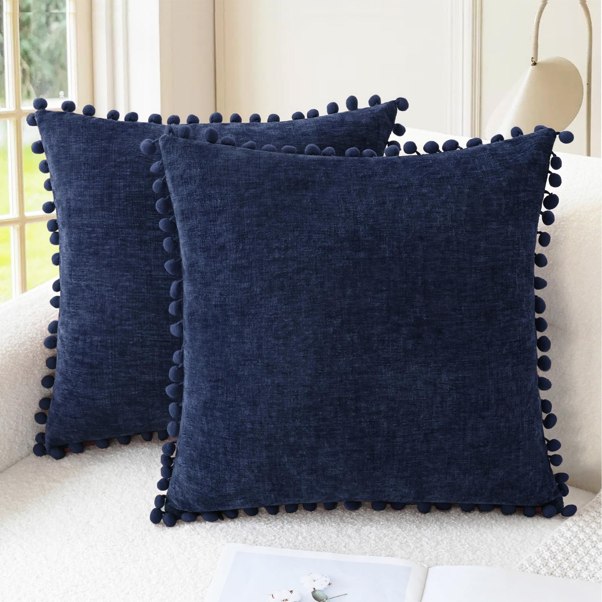 CaliTime Decorative Couch Throw Pillow Covers 18 X 18 Inches Gold