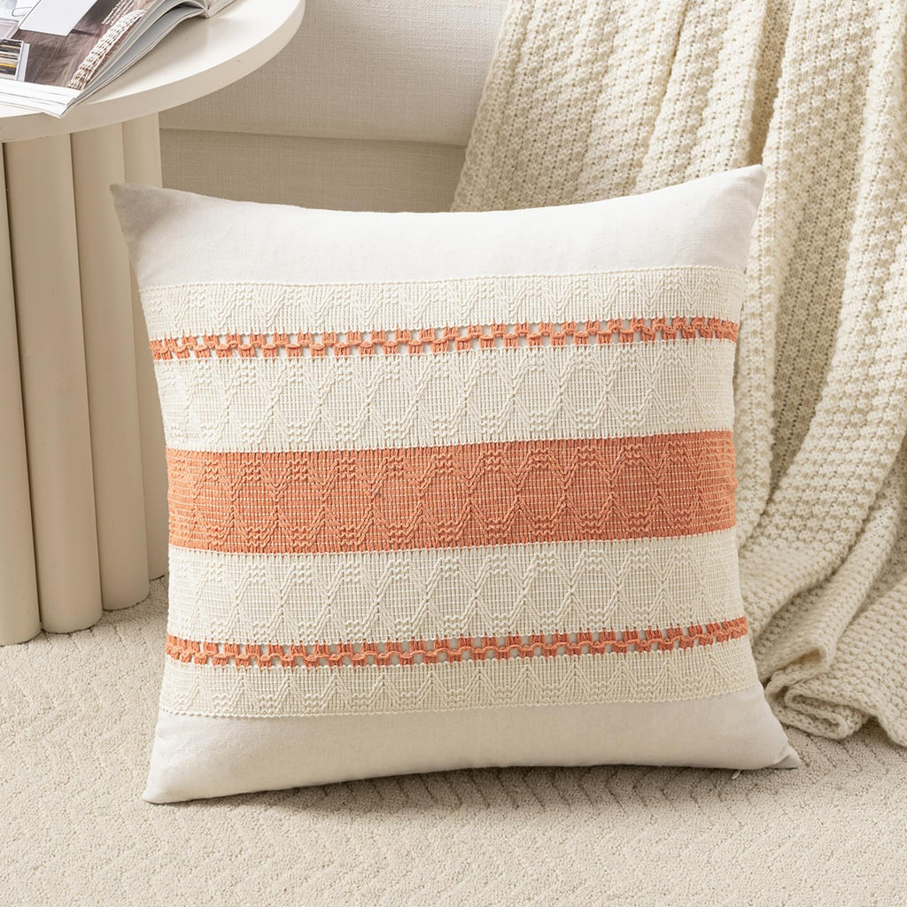Fancy Homi Set of 1 Sage Green Boho Lumbar Decorative Throw Pillow Covers 12x20 Inch for Living Room Bedroom Couch Bed Chair, Rustic Retro Cushion Case, Bohemian Room Home Decor