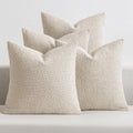 MIULEE Fall Decorative Boucle Throw Pillow Covers 18x18 Rustic Set of 4