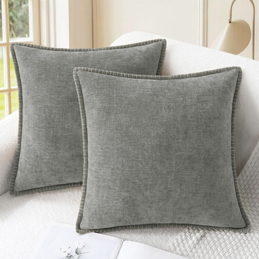 CaliTime Decorative Couch Throw Pillow Covers 20 X 12 Inches Gold