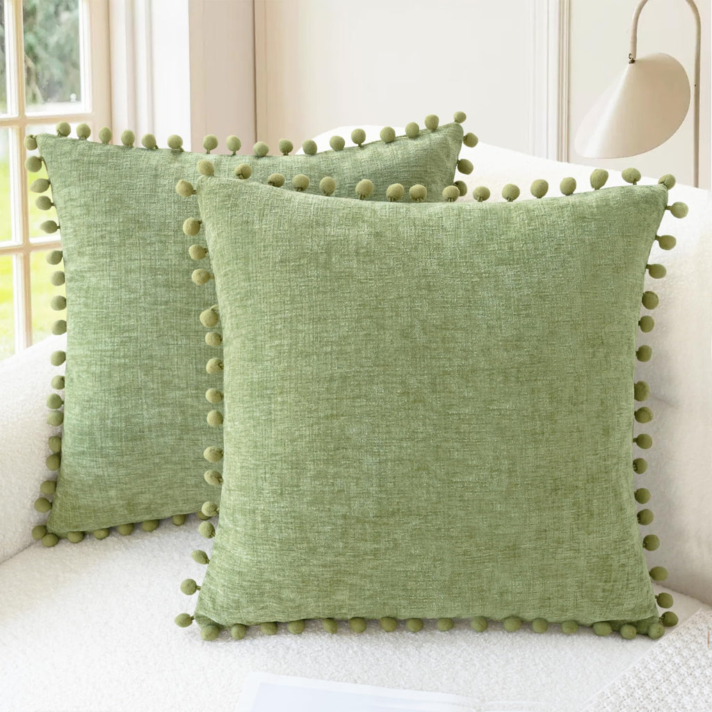 CaliTime Decorative Couch Throw Pillow Covers 18 X 18 Inches Gold