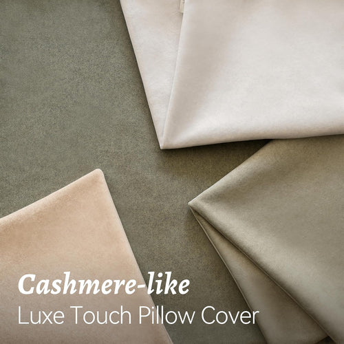a moment Waterproof Throw Pillow Covers Set of 4,18x18 Inch Outdoor Stain Resistant Pet Friendly Pillowcases Cushion Covers for Patio Sofa and Living Room,Green