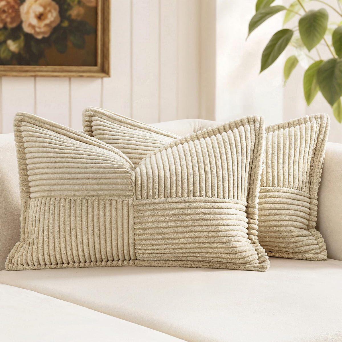 MIULEE Fall Rust Decorative Throw Pillow Covers for Couch 18x18 Inch