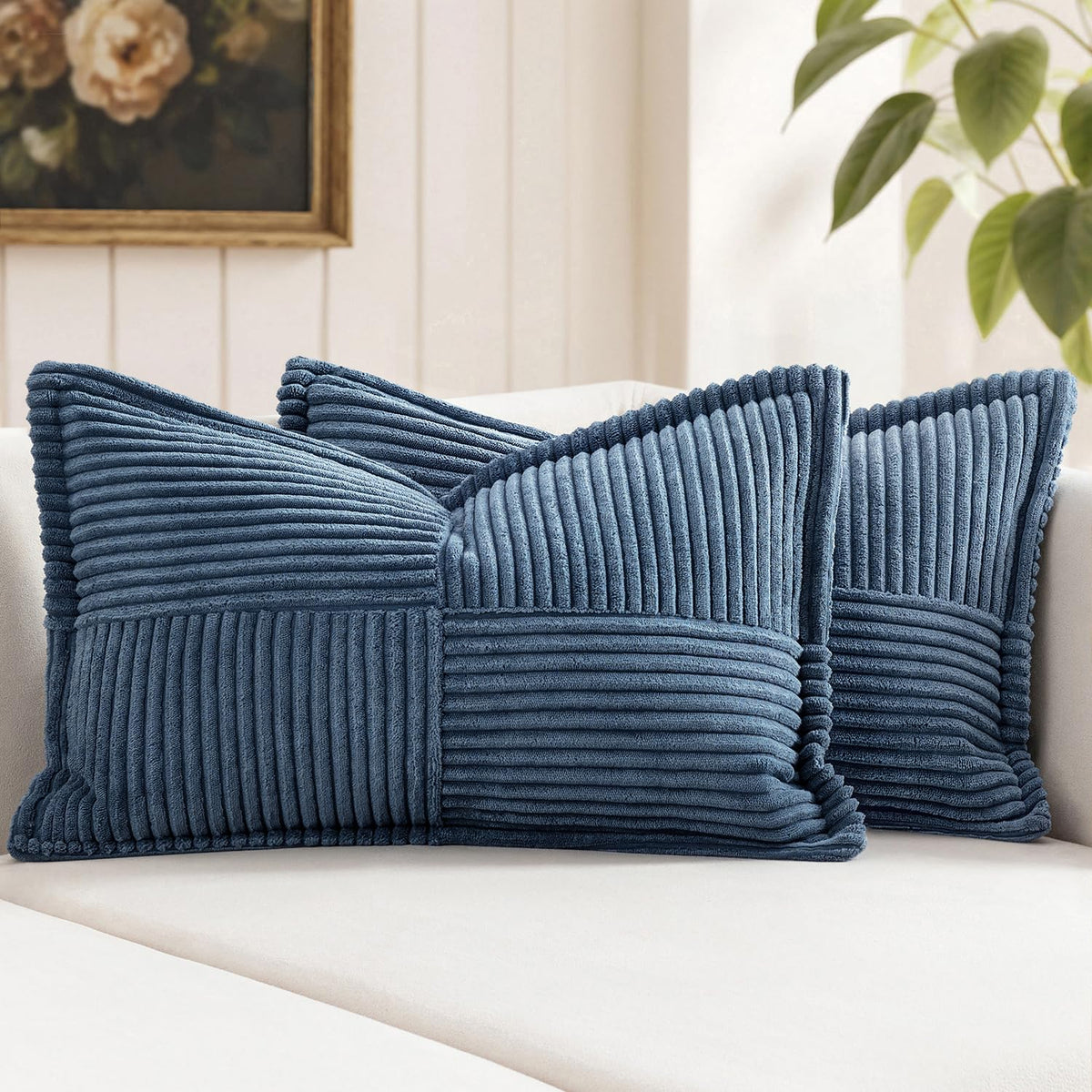 MIULEE Fall Rust Decorative Throw Pillow Covers for Couch 18x18 Inch