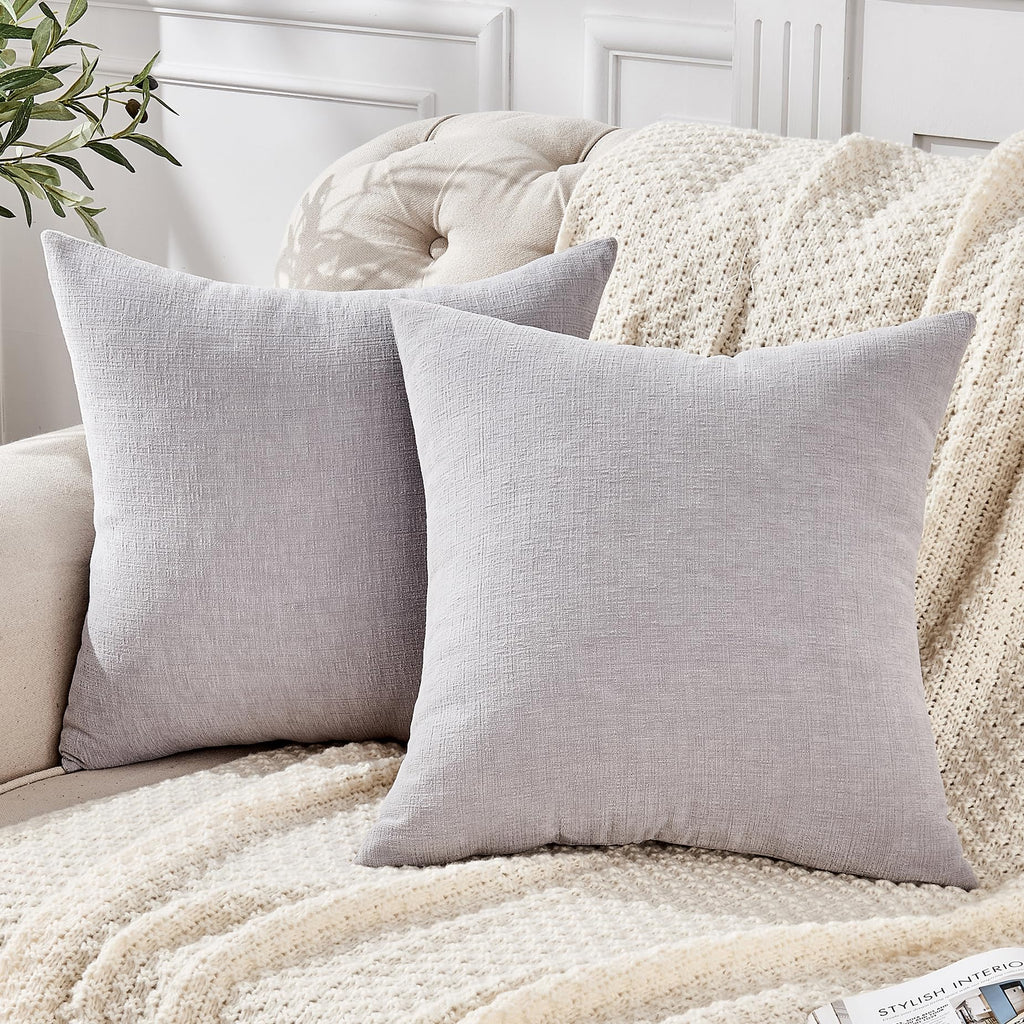 GAWAMAY Lumbar Support Pillow Decorative Rectangle Throw Pillow Covers 12"x20" Inch Set of 2, Soft Chenille Pillowcase for Living Room Bedroom Sofa Couch Cushion Cover Navy Blue 30x50cm (ONLY Covers)