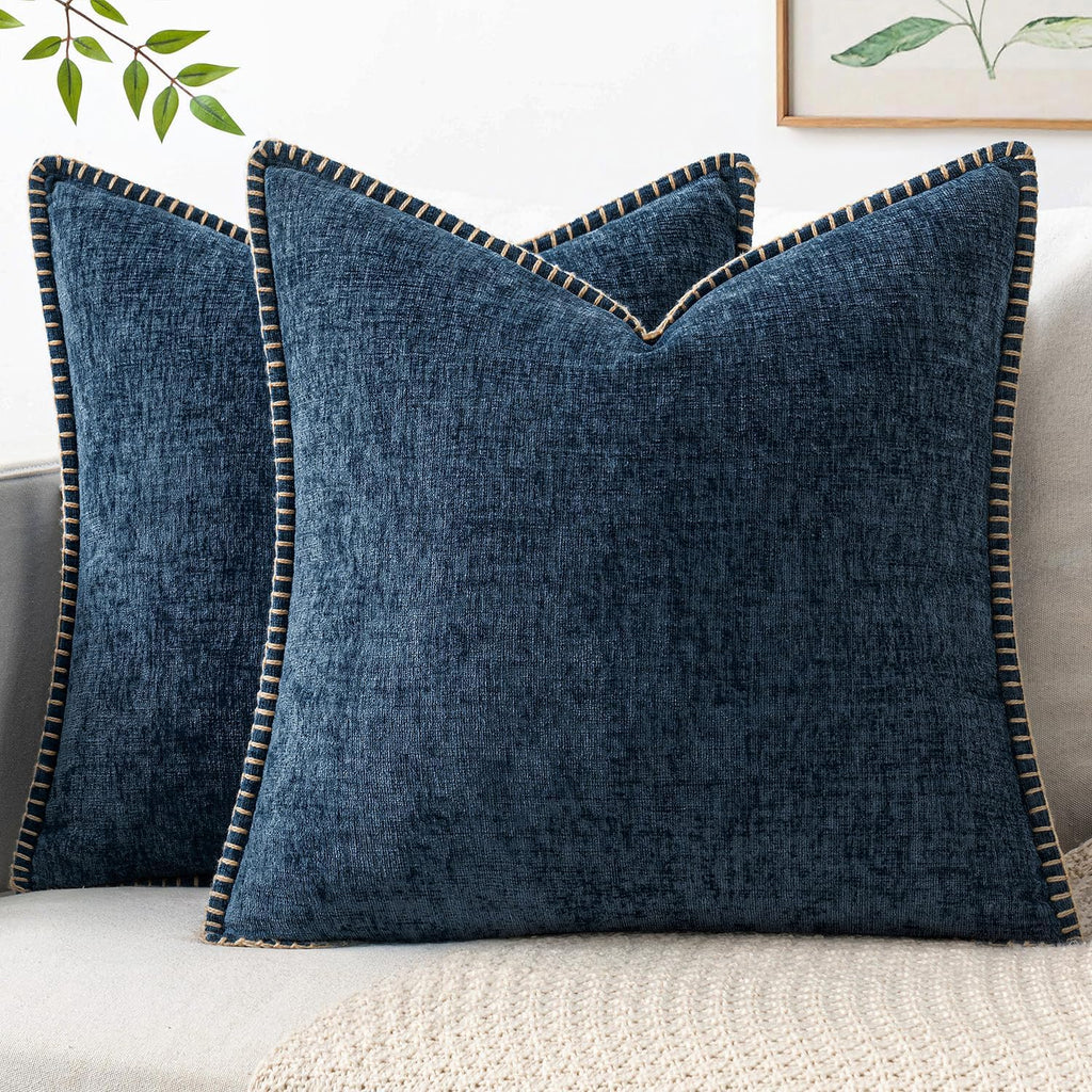 MIULEE Fall Decorative Couch Throw Pillow Covers 18x18 Inch Burnt Orange