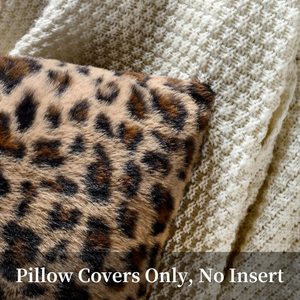 GALMAXS7 Cheetah Pillow Covers Leopard Throw Pillow Covers Set of 2, 18x18